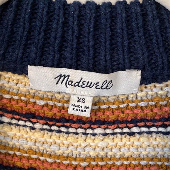 Madewell Arden Crop V-neck pullover sweater. XS - Picture 2 of 8